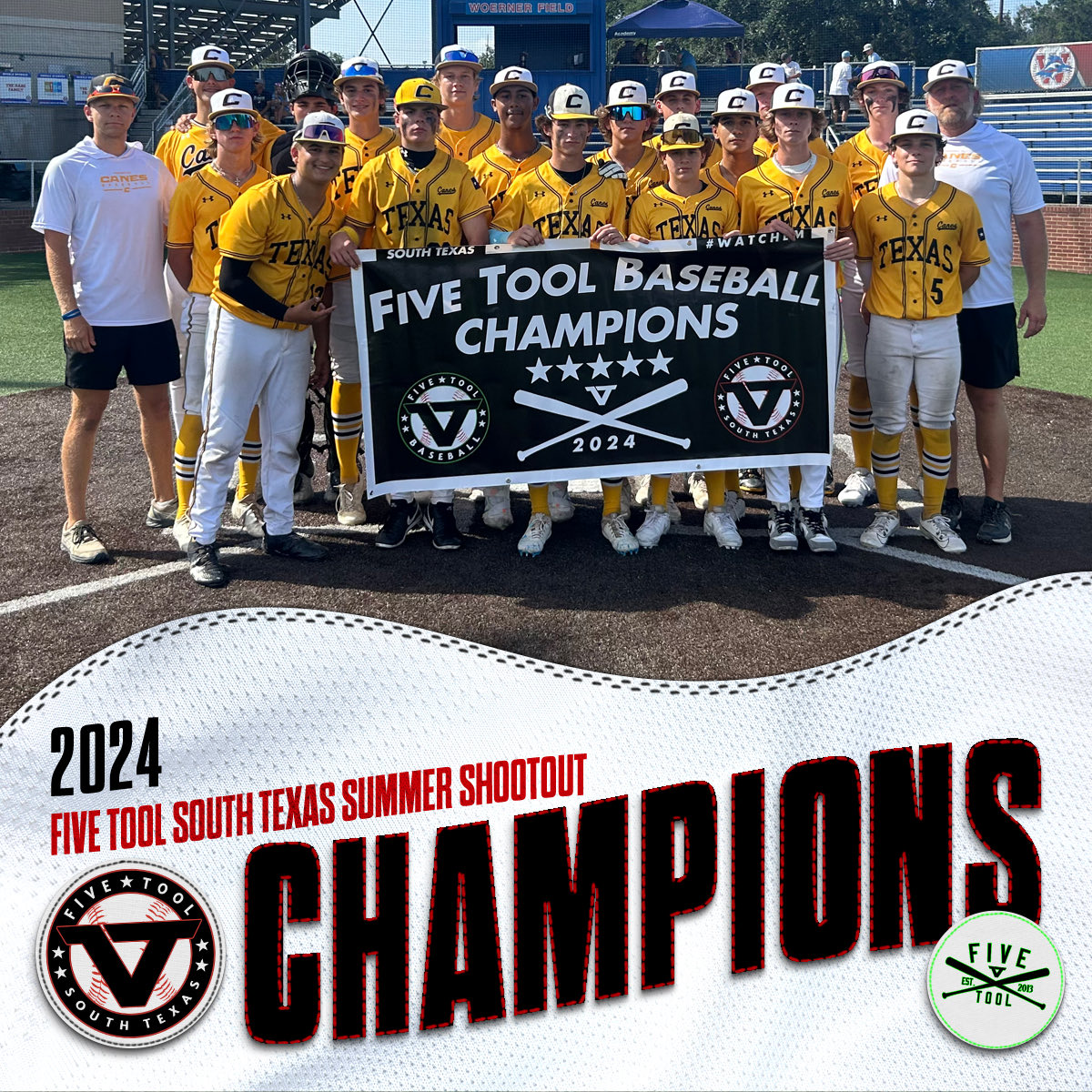 Five Tool South Texas (@fivetoolstx) on Twitter photo 🏆CHAMPIONS🏆
Congrats to <a href="/TheCanesSW_NTX/">Canes Southwest - NTX</a> 2027 Wallace on winning the 15U American Division of the <a href="/FiveTool/">Five Tool Baseball</a> South Texas Summer Shootout!
#WatchEm 🏆CHAMPIONS🏆
Congrats to <a href="/TheCanesSW_NTX/">Canes Southwest - NTX</a> 2027 Wallace on winning the 15U American Division of the <a href="/FiveTool/">Five Tool Baseball</a> South Texas Summer Shootout!
#WatchEm