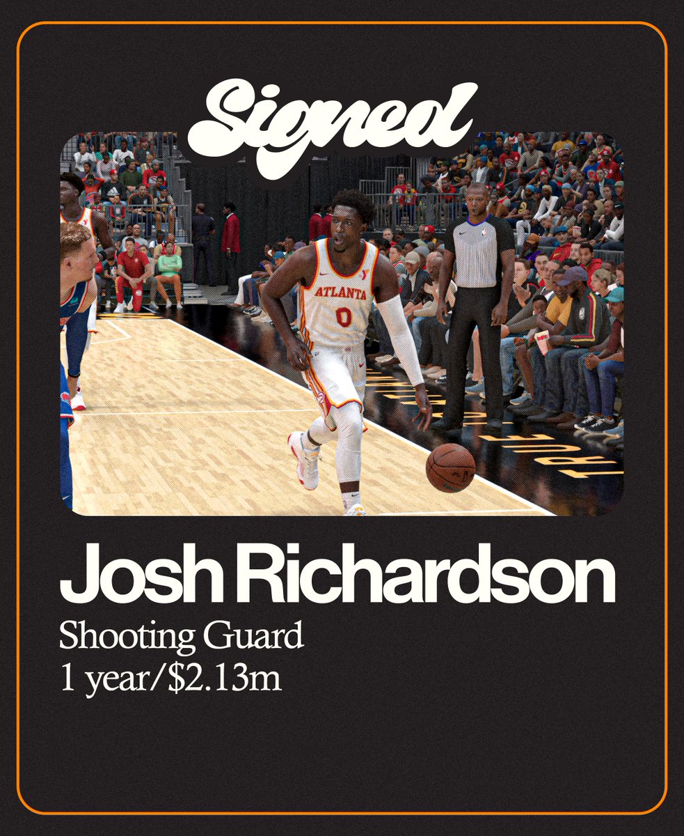 tb_Oranges's tweet photo. We have also brought back Cedi Osman, and picked up Josh Richardson! https://t.co/JZc6K9GKjO
