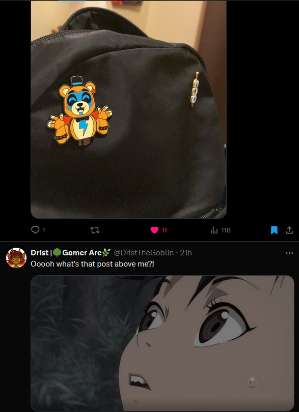 TarynneB's tweet photo. @DristTheGoblin pins that I gave to my friend♥️ https://t.co/nKBcfBZfIJ