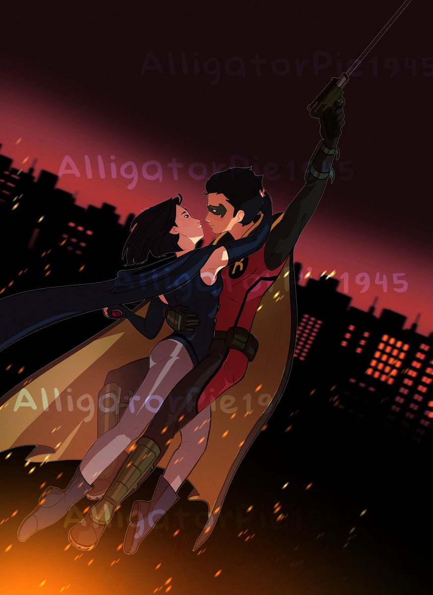 KellyHalsey11's tweet photo. Got to do this really fun commission for @ inverted-typo (on tumblr) for their OTP!
Robin knows Raven can fly, but he likes to just be able to hold her.
Commissions will only be open until the end of July, DM if you are interested! #damirae #Dc #RavenxRobin https://t.co/olIwncyFud