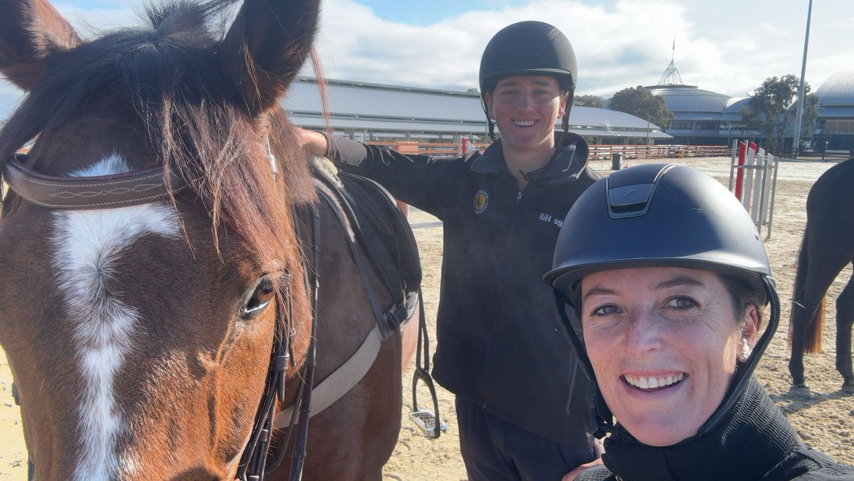 archibaldracing's tweet photo. Can you guess who?! 🥰

Annabel onboard Zaaki schooling him over the fences yesterday. Charlie &amp; Blair Richardson have done a terrific job retraining him and we can wait to see his progress in the next chapter of his life 👏🏻 https://t.co/WAucEa6yd1