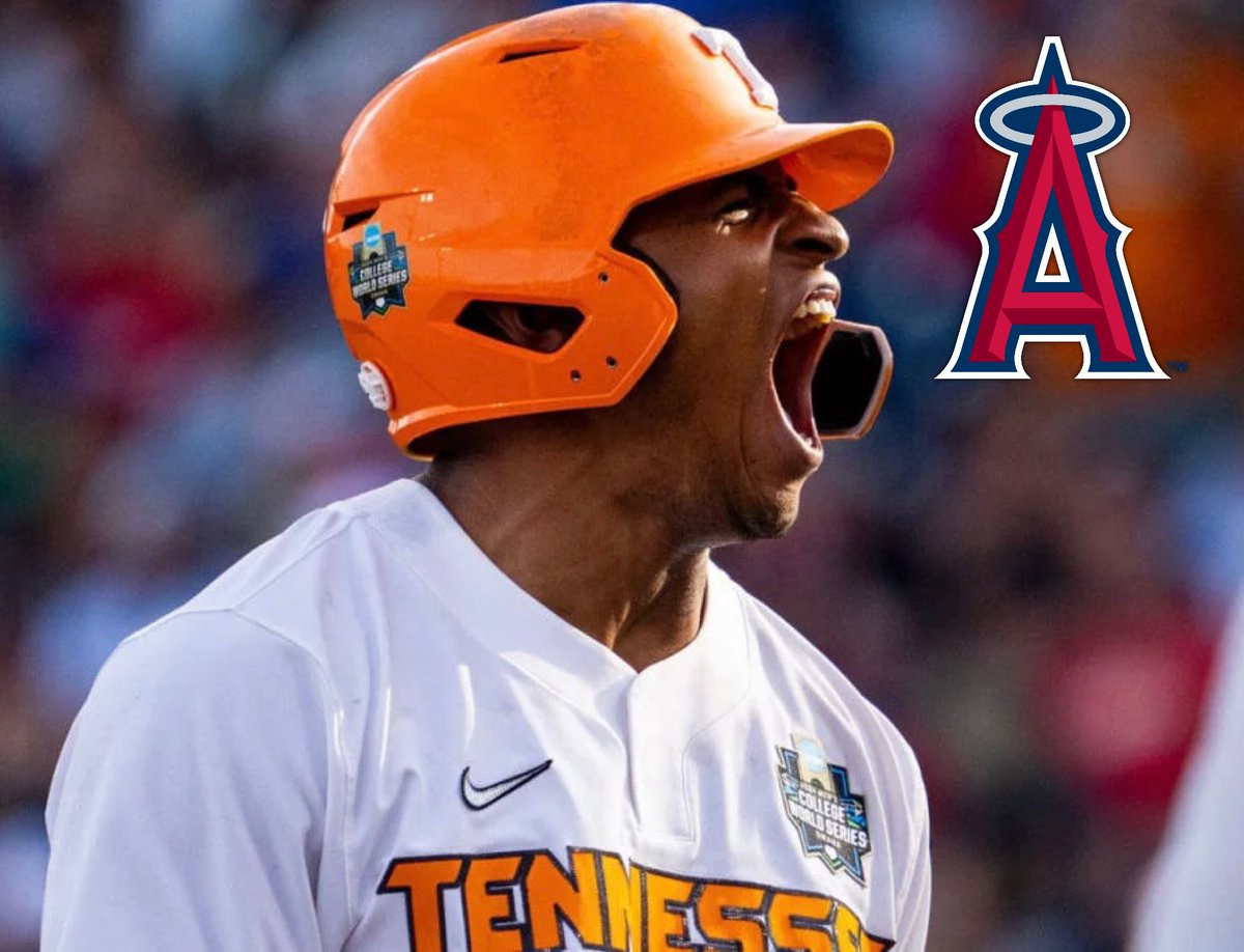 AllVolReport's tweet photo. BREAKING: Christian Moore has been drafted 8th overall by the Los Angeles Angels. https://t.co/5MkJKsvIAu