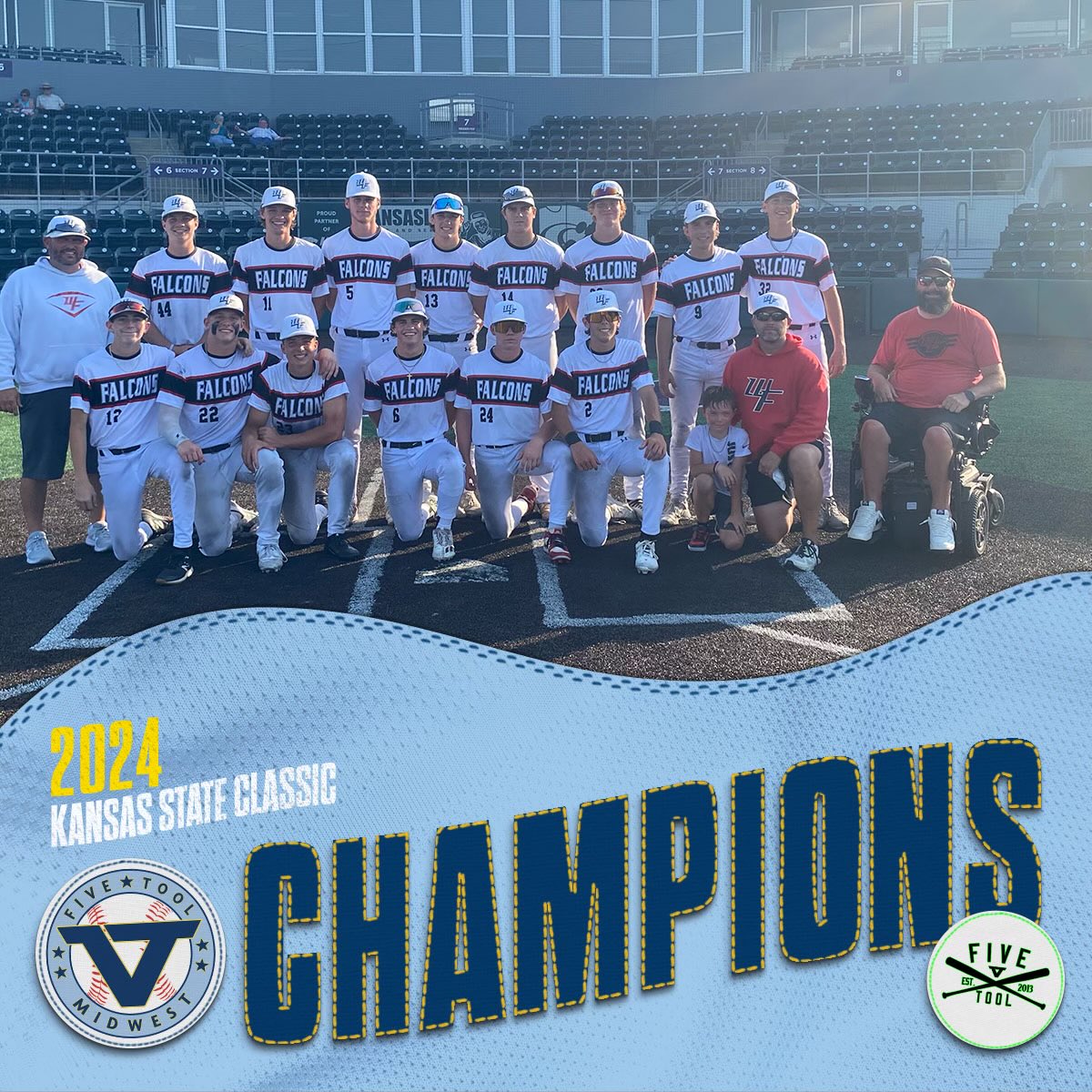 🏆CHAMPIONS🏆

Congrats to <a href="/WFBaseball2526/">Wichita Falcons Baseball 25/26</a> 2026 on winning the <a href="/FiveTool/">Five Tool Baseball</a> Midwest Kansas State Classic!

#WatchEm