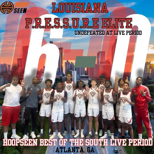<a href="/hoopseen/">HoopSeen</a> <a href="/PEHoopsLA/">Louisiana P.R.E.S.S.U.R.E. Elite - BOYS 15U-17U</a> 6-0
Thank you Lord for being over us !! Coaches thank you for the talks 
BLESSINGS COMING SOON FOR THESE YOUNG MEN!!!