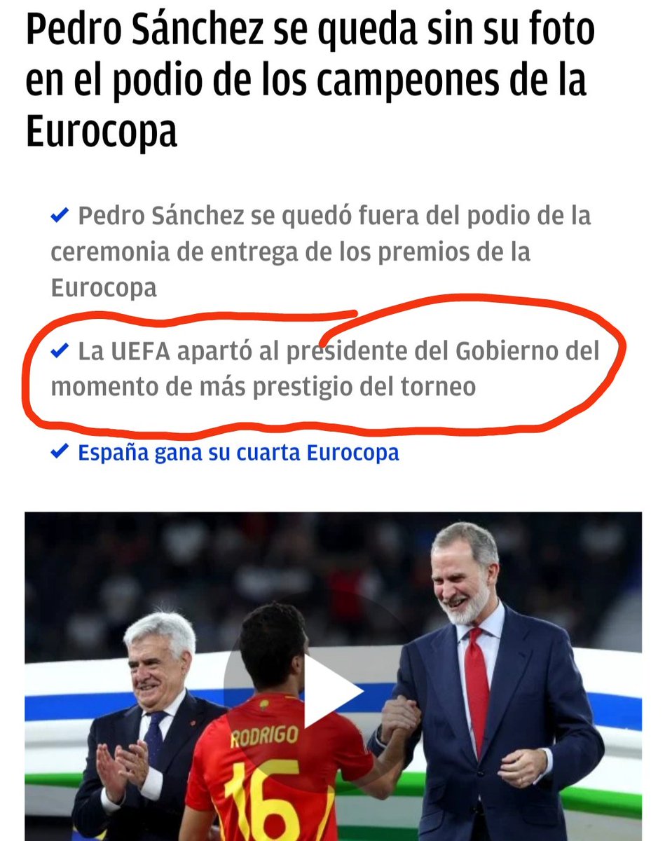 plario214541's tweet photo. La UEFA le para los pies  a Sánchez 🤣🤣🤣🤣🤣 https://t.co/UdrLsE3yNr