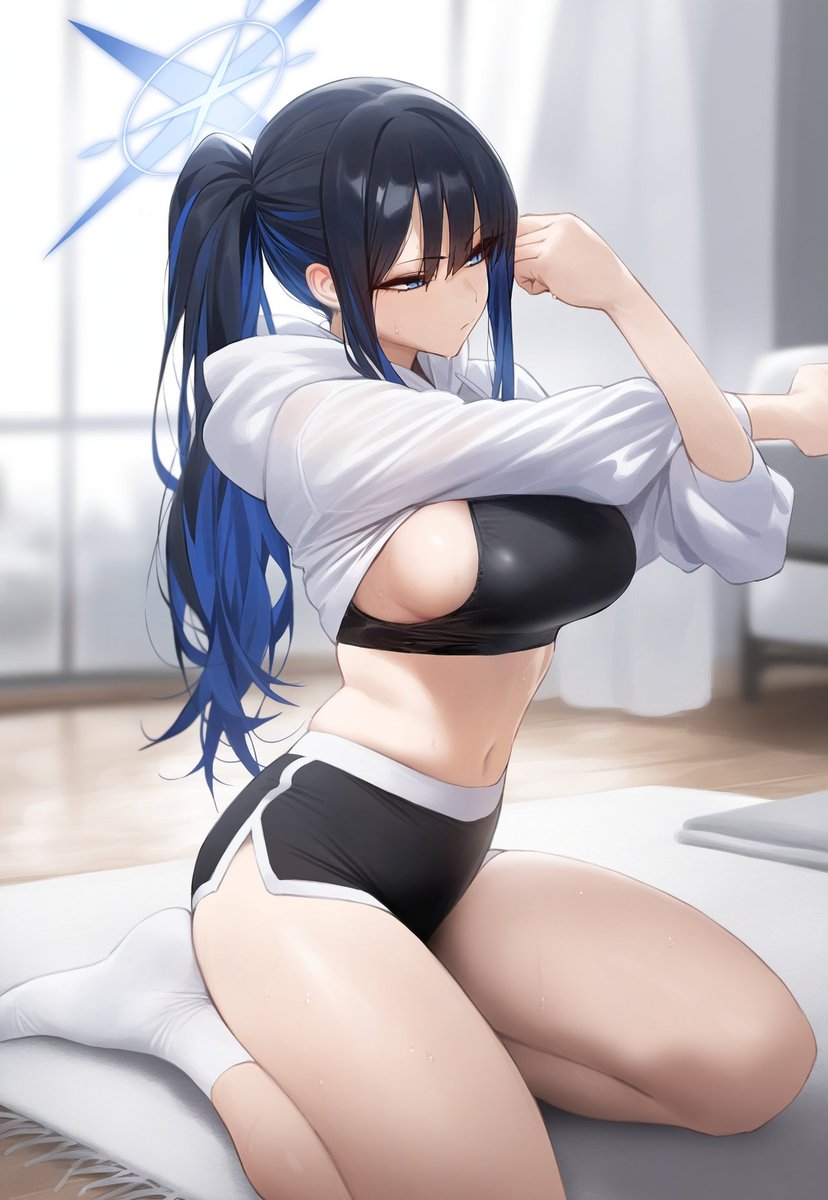 サオリ「錠前サオリ#ブルアカ#BlueArchive 」|Fringのイラスト