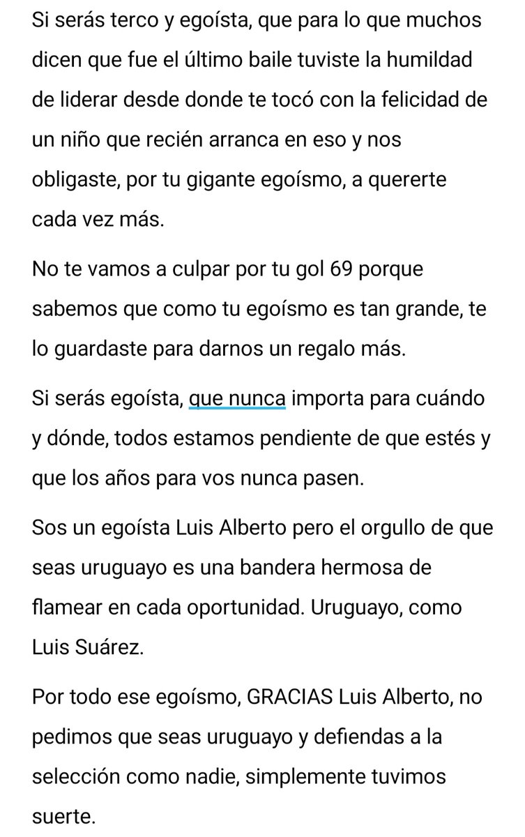 Para mi...

Luis Suárez es un egoísta.