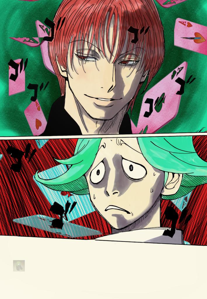 JunBonesCLR's tweet photo. Coloring N°8. (Testing a new brush!)

Hunter X Hunter ◇ Chapter 392 ◇ Intel ◇ Page 11.

♥️ - Then he got an idea... an awful idea, Hisoka got a Wonderful, Awful idea! - ♦️

#HunterXHunter #hxh #Hisoka #ZakuroCasturd #Manga #mangacoloring https://t.co/2viRGBUOp8