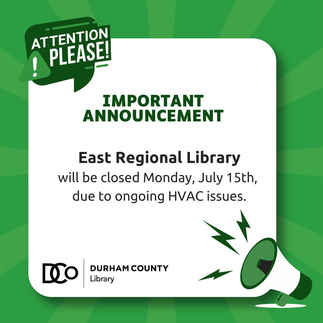 Durham County Library tweet media