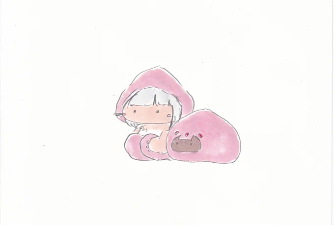 桃ごっこ。#イラスト #メイドインアビス 