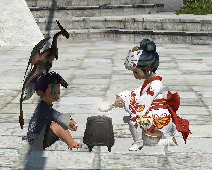 theelphyys's tweet photo. Warrior and a white mage adventure through Stormblood!! Lets go! Join us on our epic adventure! Live on the purple app! #lalafelladventures #duostream #dualperspective https://t.co/759GskUJ3W