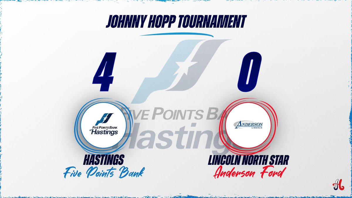DuncanField's tweet photo. Hastings American Legion Baseball
at Duncan Field | Johnny Hopp Tournament
Final
Hastings Five Points Bank - 4
Lincoln (North Star) Anderson Ford - 0
W: Jackson Sughroue
Sv: Jayden Teichmeier
2B: Daeton Espino
3B: Kaleb Wahlmeier
#HALB #DuncanField https://t.co/Efe1uwj7S9