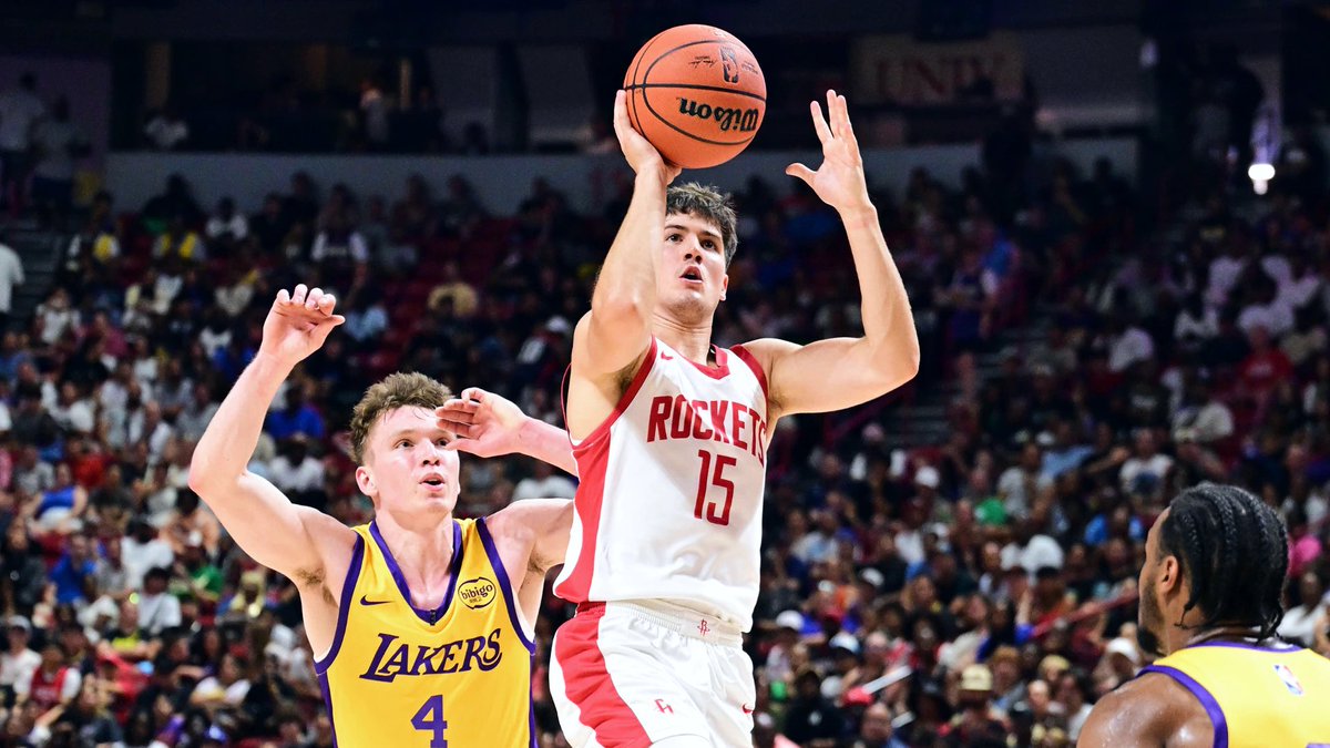 Rookies to average 20+ points, 5+ rebounds, 5+ assists during the Vegas Summer League (min. 2 GP):

• Paolo Banchero (2022)
• REED SHEPARD (2024)

That’s the entire list.