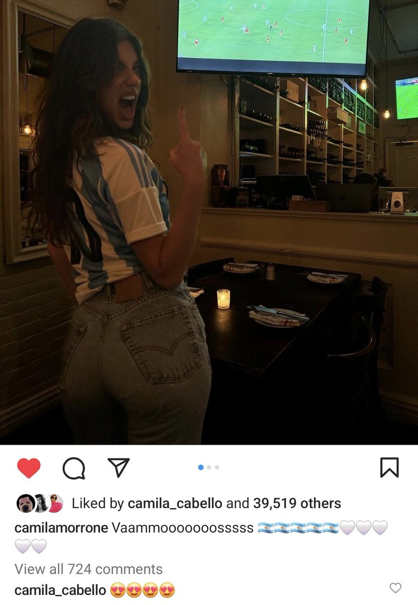 ijustshippeople's tweet photo. Camila commented on Camila Morrone's post🇦🇷 https://t.co/e3DlzLp7aR