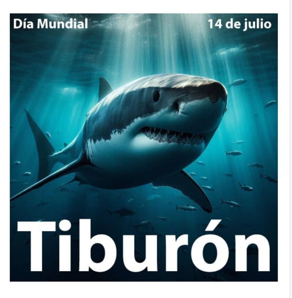 Hoy celebramos el #DíaInternacionalDelTiburón 🦈 para sensibilizar sobre la importancia de protegerlos.

Los 🦈 son criaturas fascinantes y guardianes del 🌊 regulan las poblaciones de 🐡 manteniendo el equilibrio y la biodiversidad marina.

Felicidades a los 🦈💪🇨🇺 <a href="/DeZurdaTeam_/">DeZurdaTeam 📳</a>