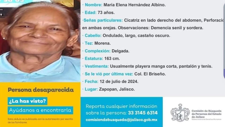 Si tienes información de María Elena Hernández Albino, no dudes en contactar a las autoridades

#ServicioSocial
