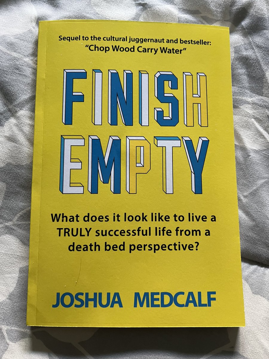 Can’t wait to dig into the sequel of “Chop Wood, Carry Water” (bought on Amazon) Finish Empty: a.co/d/iV8tdbg