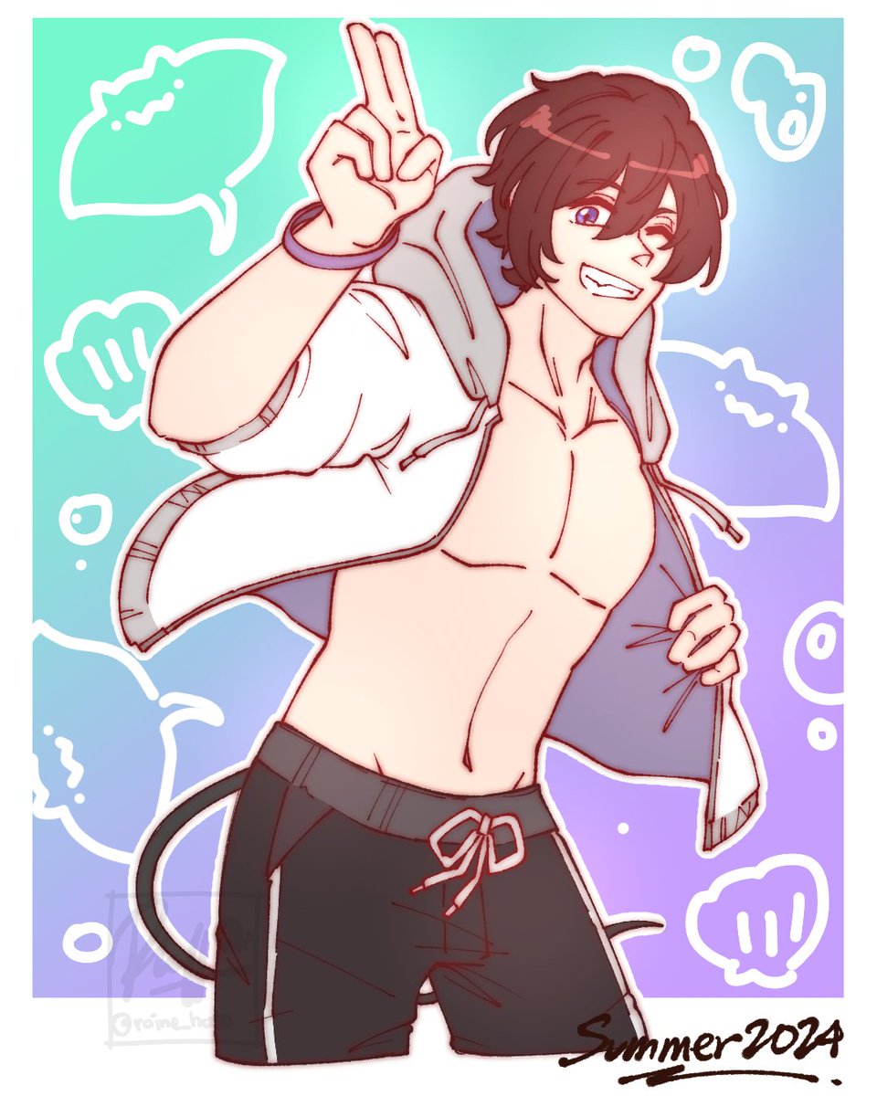 MobulaF's tweet photo. Eyyo Mobu beach episode.
Art by Raine_Hato on Instagram
#Mobuart https://t.co/9GU6039muP