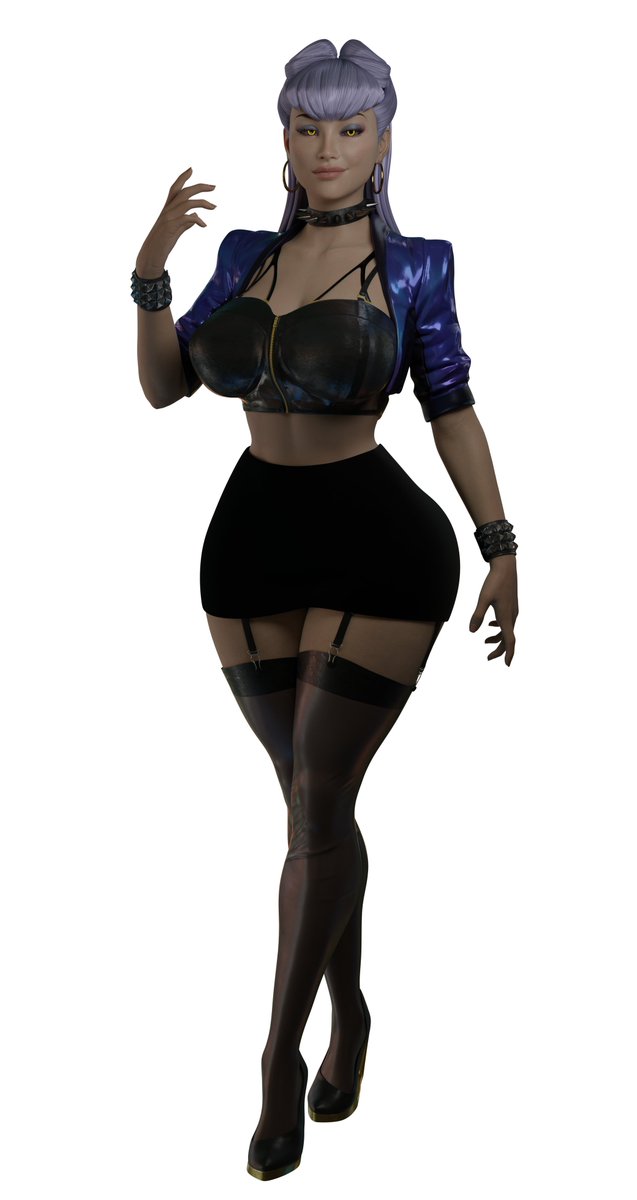QuinncyDang's tweet photo. 😌 Come to momma 😌

I might change her outfit later, I want her to be a pimp in CyberPunk univer https://t.co/T6W89Iv4oH