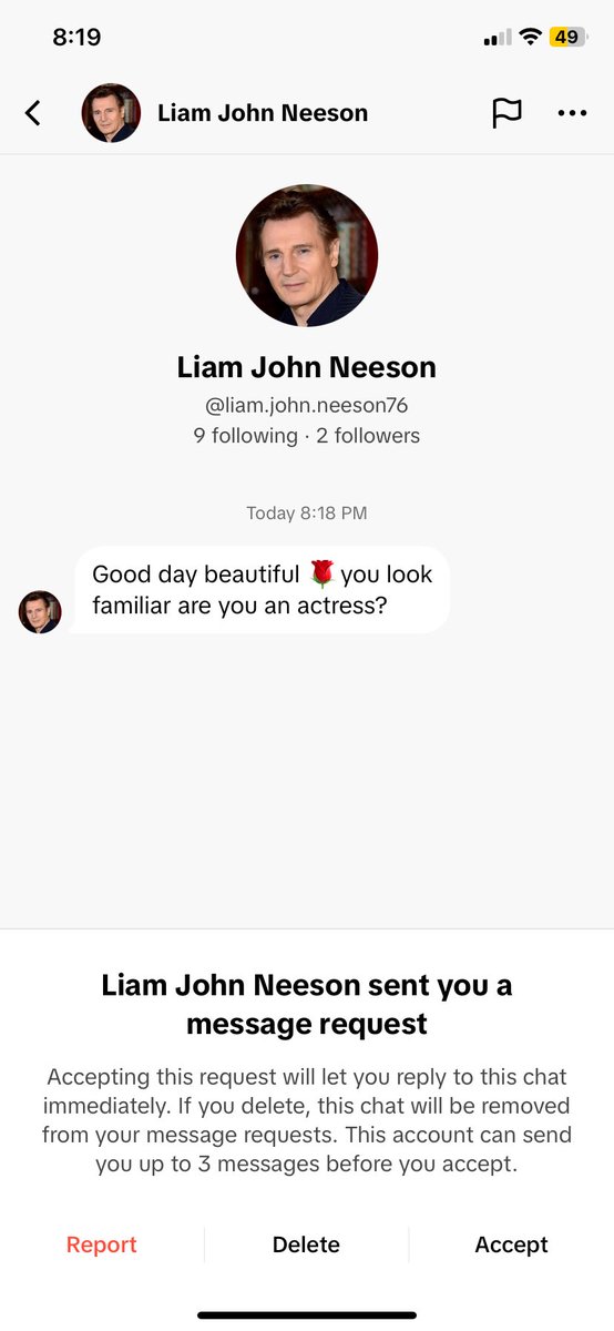 sofiaspringer's tweet image. I need EVERYONE to see this dm that I just got on tiktok