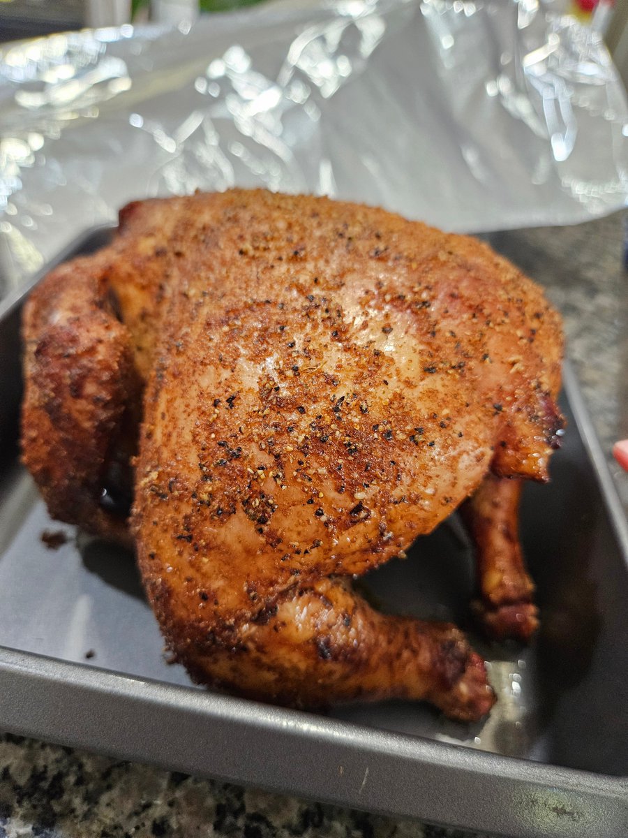 I've got the chicken resting now!

I'm hungry!