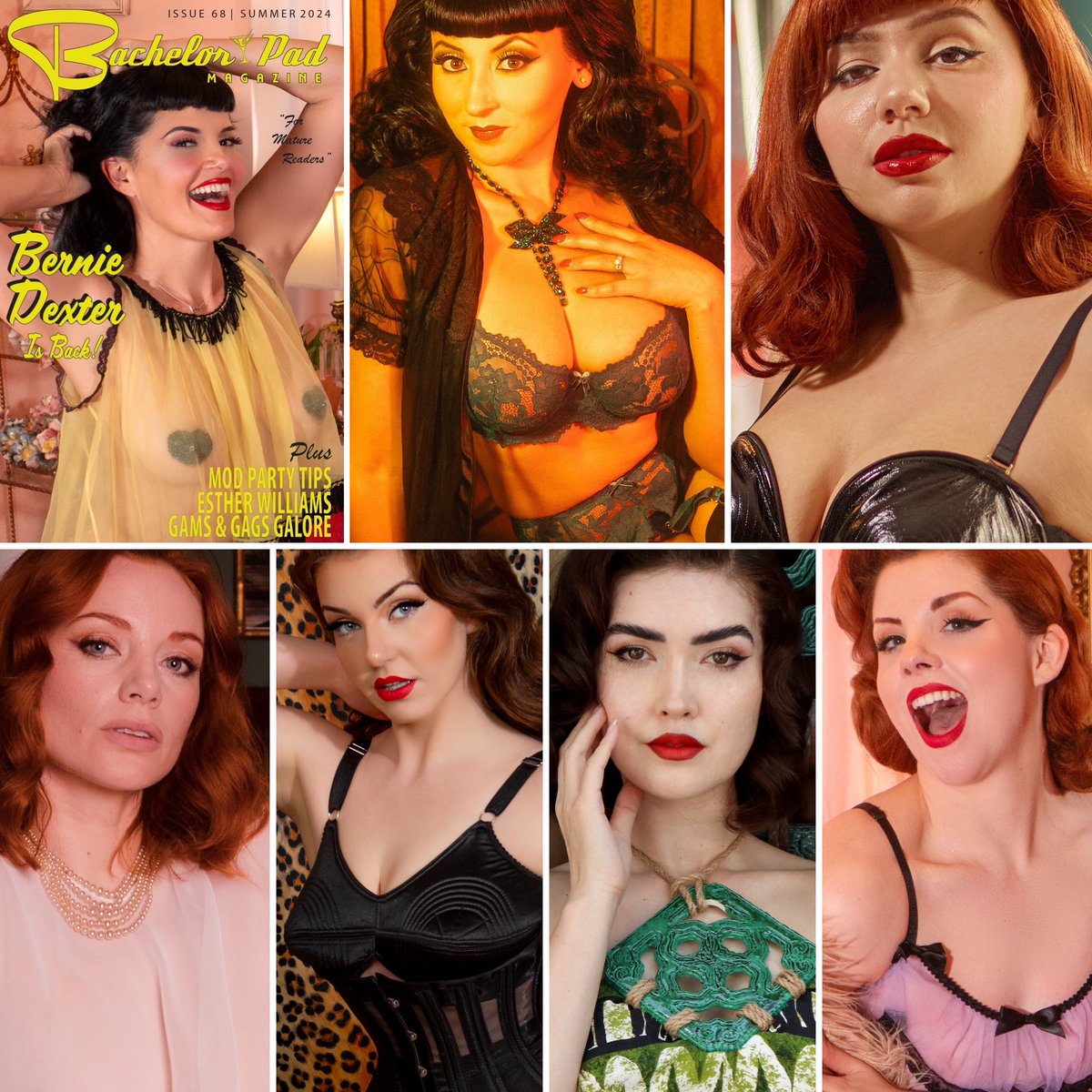 BachelorPad's tweet image. Here are all the beauties waiting for you in the summer issue of Bachelor Pad Magazine. Have you picked up your copy yet? BachelorPadMagazine.com 

#bachelorpadmagazine #retromagazine #pinupmagazine