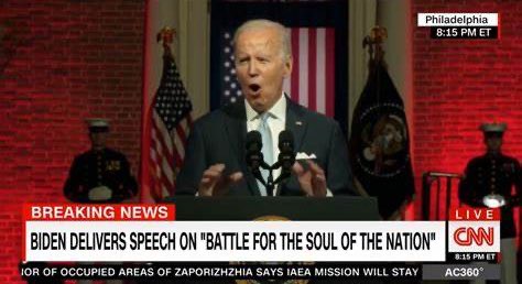 BreannaMorello's tweet photo. Joe Biden is now calling for unity.

This is the same man that refers to us as “MAGA Republicans” and told the rest of the country we’re their enemies.

This is textbook gaslighting. https://t.co/sZjIrIqI8U