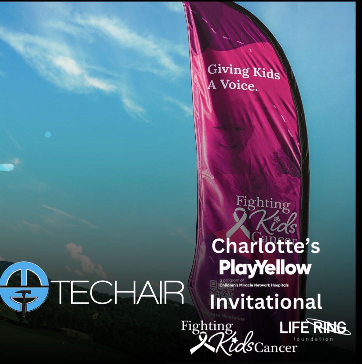 LifeRingSWVA's tweet image. Tech Air is one of our Shining Star sponsors for this week’s Charlotte’s PlayYellow Invitational ⛳️💫
Thank you so much to @newenglandtechair for their support and their dedication to battling pediatric cancer 🙌
#fightingkidscancerSWVA
#liferingfoundation
#ballyhackgolfclub