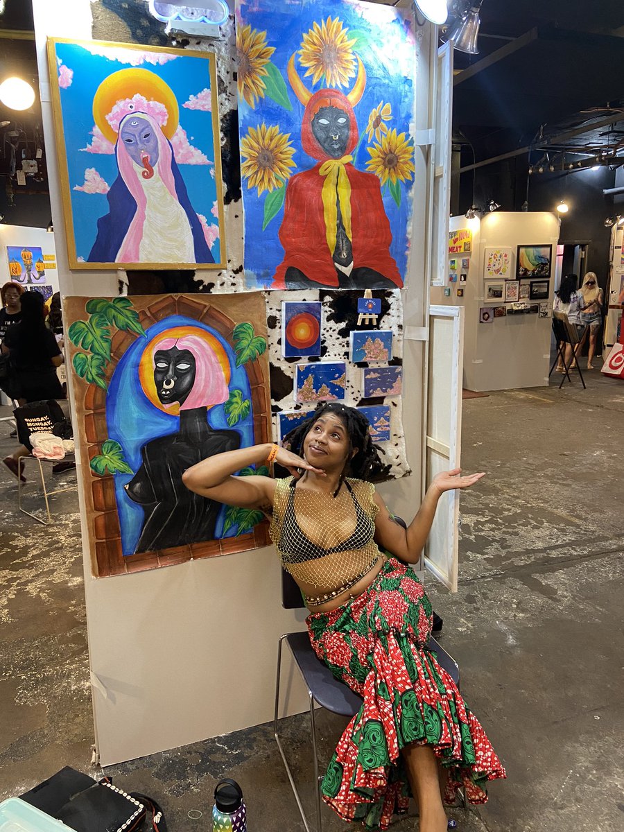 cee_haley's tweet photo. Another year, another art show, another chance to be better than I was before ✨ https://t.co/QE8LDYJEK2