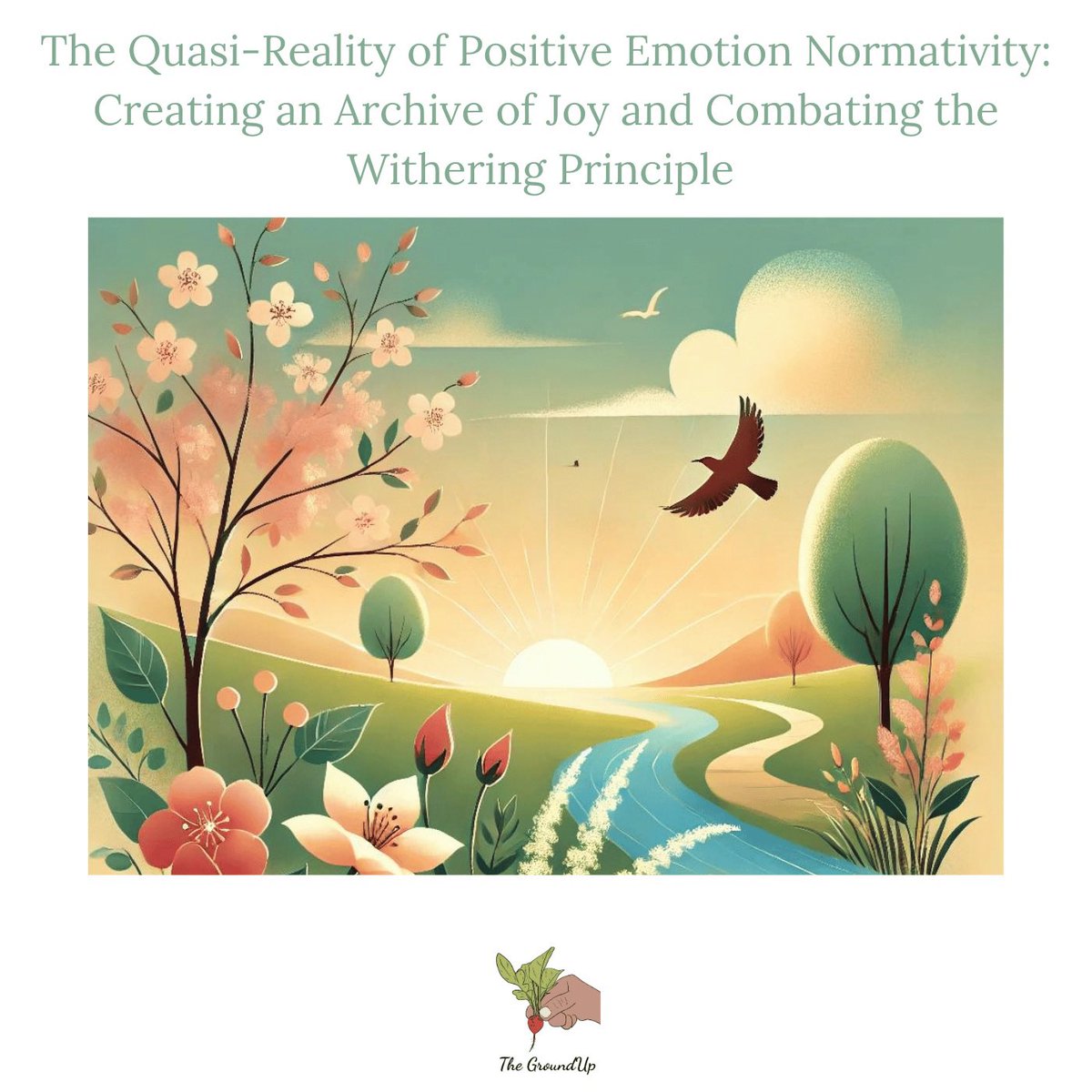 TheGroundUpPub's tweet photo. This #essay explores the concept of #joy and resilience in contrast to #trauma and negative experiences. It argues that while trauma models dominate #mentalhealth discussions, there’s a lack of focus on positive emotions. The essay critiques #cultural narratives that emphasize suffering over joy and advocates for creating personal “archives of joy” to balance emotional experiences. It highlights the importance of recognizing and nurturing moments of happiness and contentment, suggesting that this approach can lead to better mental health and emotional resilience. The essay also discusses the “withering principle,” where negative experiences are allowed to dominate one’s identity, and calls for a balanced view that includes the pursuit of joy alongside the acknowledgment of trauma.

Link:
https://www.thegrounduppublication