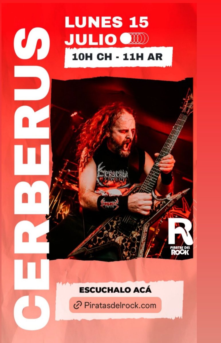 CerberusChile's tweet photo. Este lunes entrevista con nuestro vocalista y guitarrista @JPBaquedano. Pueden seguirla en: https://t.co/cikXfsCPl1 https://t.co/DfImVxmQ4X
