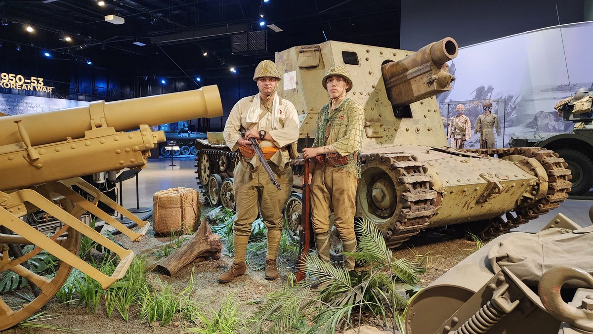 A pretty cool experience getting to pose as a "living mannequin" in front of the only surviving Type 4 Ho-Ro in the world.