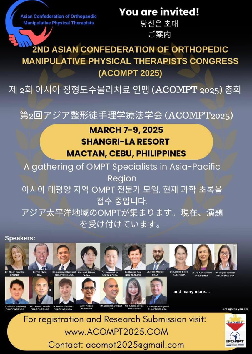 ujuntilla's tweet photo. #ACOMPT2025 is in Cebu! 
https://t.co/AREBKDc1jk @IFOMPT https://t.co/Rsy5QeYpoF