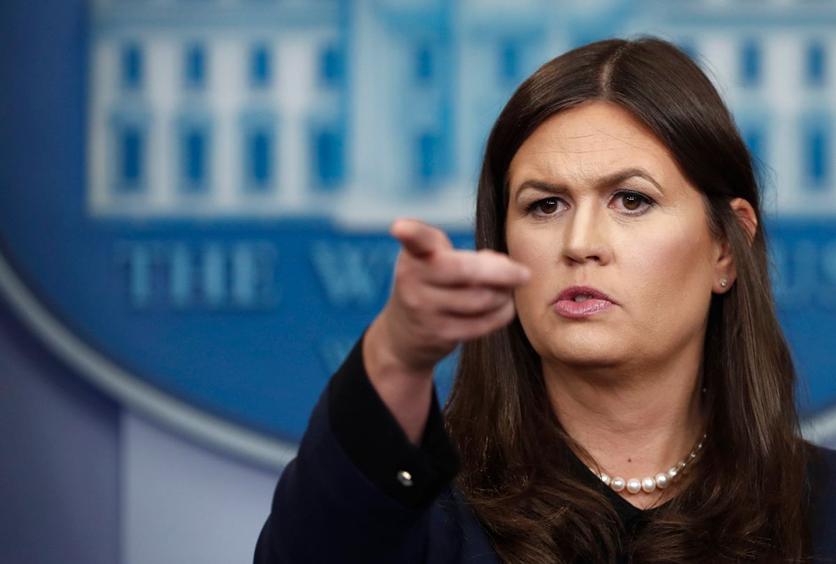 RepPatPennKS's tweet photo. @MattWalshBlog Sanders is a proven master at handling the press with authority, integrity, and grace.  

She would be trusted to professionally and genuinely support Trump as she flies on her own to appropriately expand the tent and solidify the base. https://t.co/MZEpreuluw