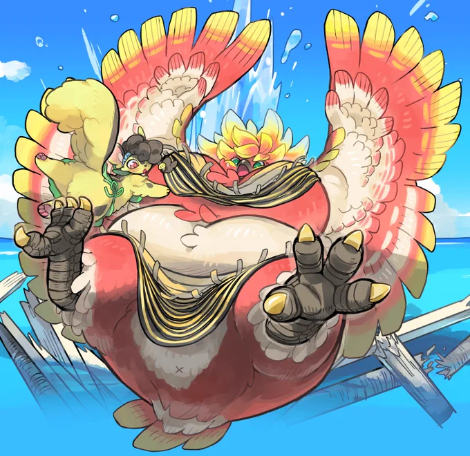 海の日これくしょん | 宇月まいと #pixiv ピクシブの方にっもっと大きい画像サイズとキャラクター単体の全身図も上げておいたのでぜひ見てくだしい。