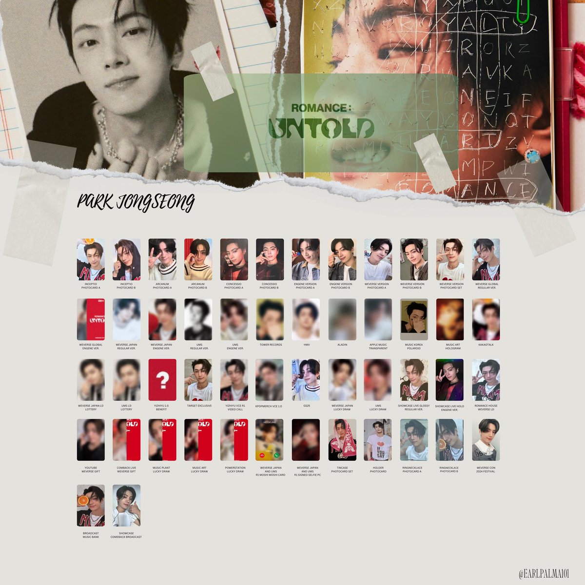 Enhypen 2nd Studio Album Romance : Untold ⁡ Jay ジェイ 제이