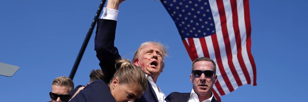 Ellmore's tweet photo. 🚨Man foretells Trump’s Assassination Attempt in March 2024🚨 

No matter what your spiritual beliefs are, you have to pause after hearing this man’s prophecy. 

“I saw an attempt on his (Trump) life…. I saw a bullet flew by his ear, so close……He feel to his knees … he came up like he was baptized” 

What are your thoughts after listening to this whole video?

The full date and time stamped video is in the comments. #TrumpAssasinationAttempt