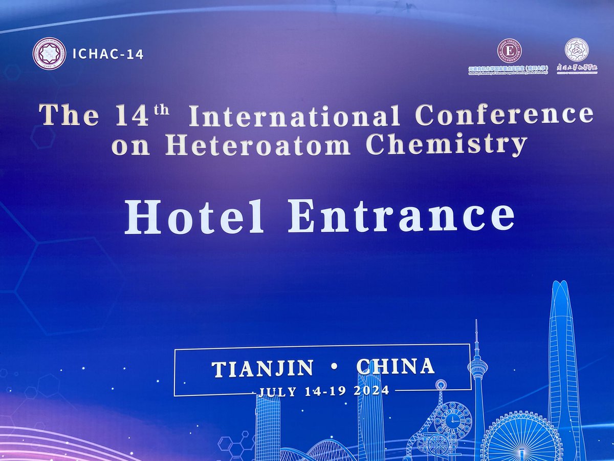 DengtaoYang's tweet photo. It’s been a long time since last time attending international conference. Old friends reunion, chat #heteroatom chemistry. Have fun #ICHAC-14 in Tianjin. #Boron https://t.co/fpLYeA6e94