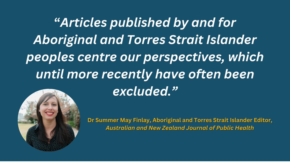Beyond #NAIDOC2024 we are keeping the fire burning with a continuing spotlight on Aboriginal and Torres Strait Islander ANZJPH research for the weeks ahead. Hear more from ANZJPH Editor Dr <a href="/SummerMayFinlay/">Summer Finlay</a> here: intouchpublichealth.net.au/10-aboriginal-…