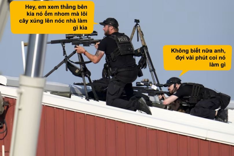 Thanh niên đi bỏ phiếu sớm, vote bằng súng và cái kết