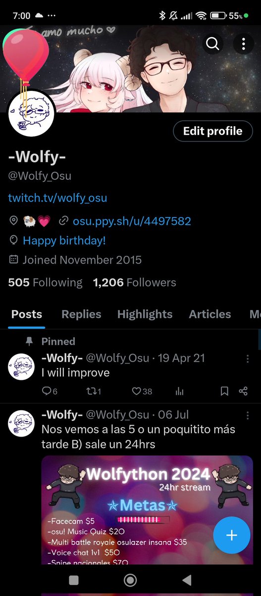-Wolfy- (@Wolfy_Osu) / Posts / X