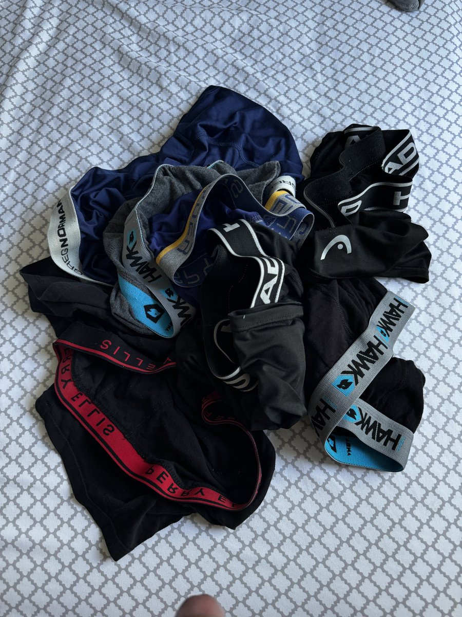 Jasoncz69's tweet photo. They long to belong to their new owners 
#rt #menunderwear #forsale #request #cum #wear #boxerbriefs #trunks https://t.co/XYWno1XHK4