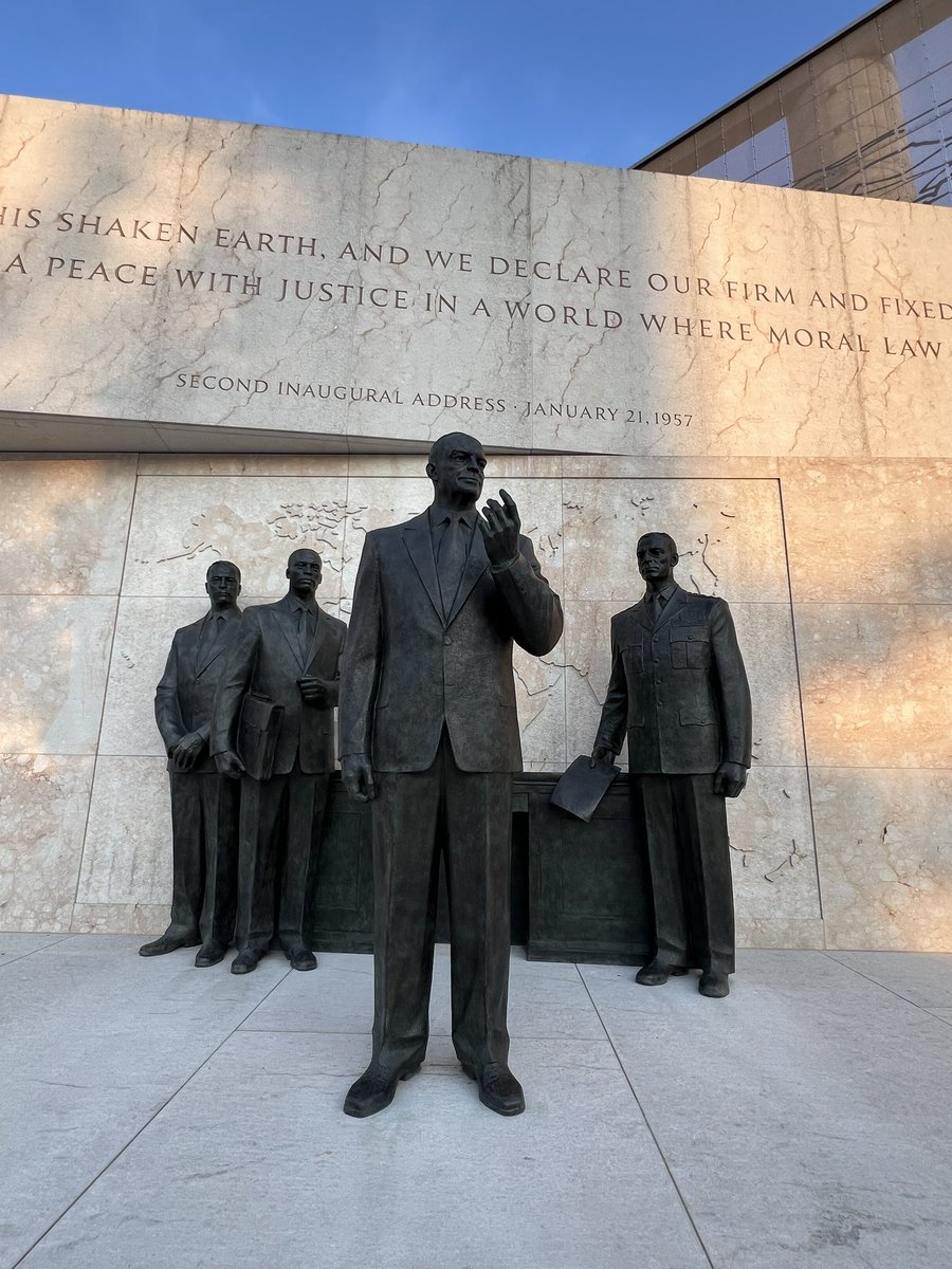 It’s a great to be <a href="/FJHChargers/">Fishers Junior High</a> Thank you <a href="/FishersIN/">FishersIN</a> <a href="/ScottFadness/">Scott Fadness</a> I arrived in Washington DC with <a href="/Sturgeonteach/">Mr. Sturgeon</a> for our Primary Sourcing Conference <a href="/librarycongress/">Library of Congress</a> starting tomorrow. Tonight accomplished a first for me after 15+ previous trips to DC. The Eisenhower Memorial.