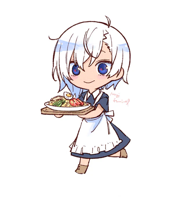 #旅とごはんと終末世界冷やし中華食べたい落書きこれは蘇芳ちゃんが自分で食べる分 