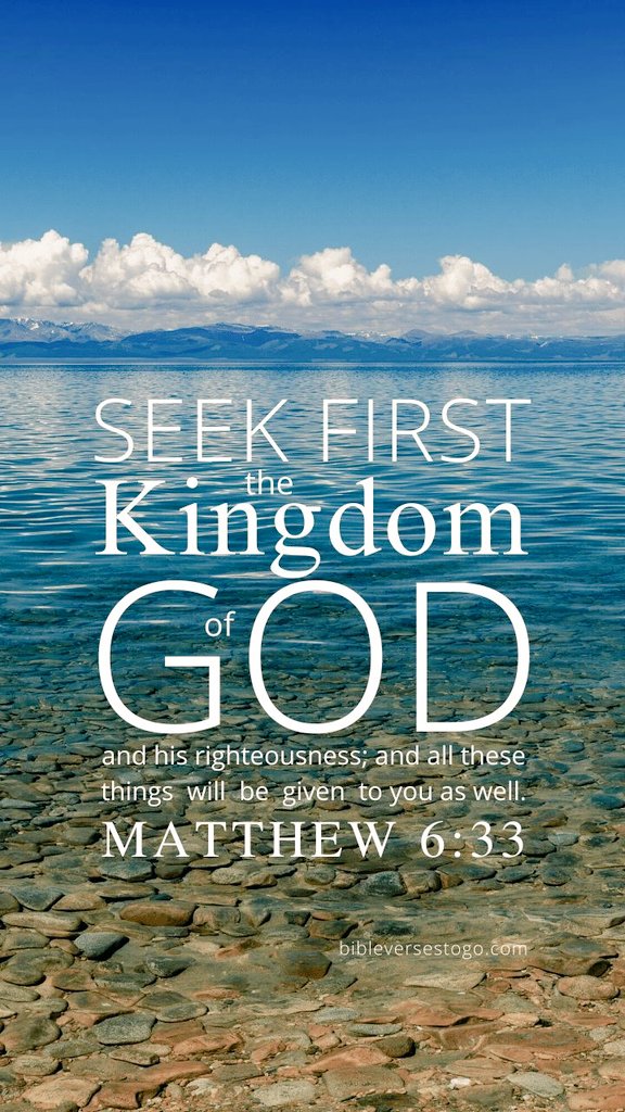 ❤️My dear friends,

Seek God's perspective first, appeal to His view and righteous standards first, and God will take responsibility for meeting your needs.
#AMEN❤️