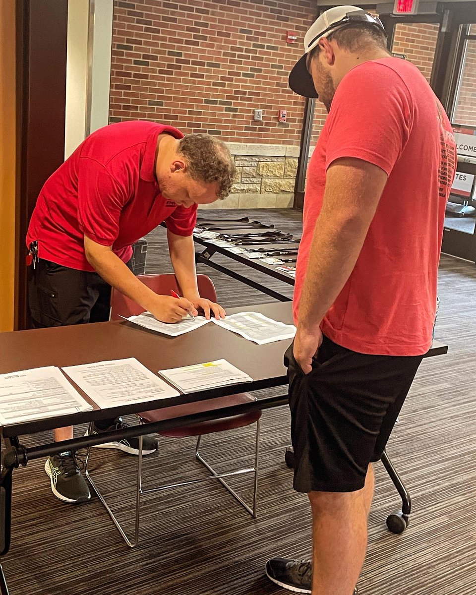 ManawaFootball's tweet photo. Our very own Coach Casey Johnson is all checked in to begin preparations for the WFCA All-Star Game! CJ will be coaching the Defensive Line for our squad. Meetings all afternoon and evening today, players arrive tomorrow and 1 week of practices at UW-Riverfalls for the game next https://t.co/HaEC34LVWf