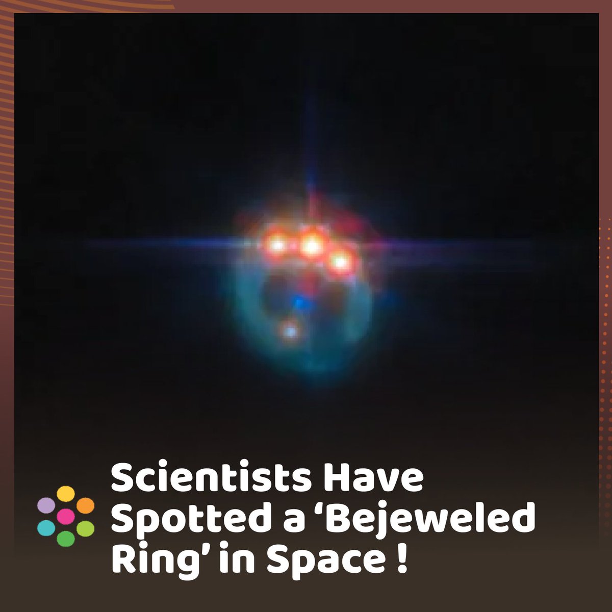 goodnewsnetwork's tweet photo. Scientists have discovered a breathtaking "bejeweled ring" in space, revealing a sparkling quasar! This incredible find is due to gravitational lensing, where a galaxy's gravity bends the light from a distant quasar, creating this stunning visual effect

#goodnews https://t.co/AukCHQIly8