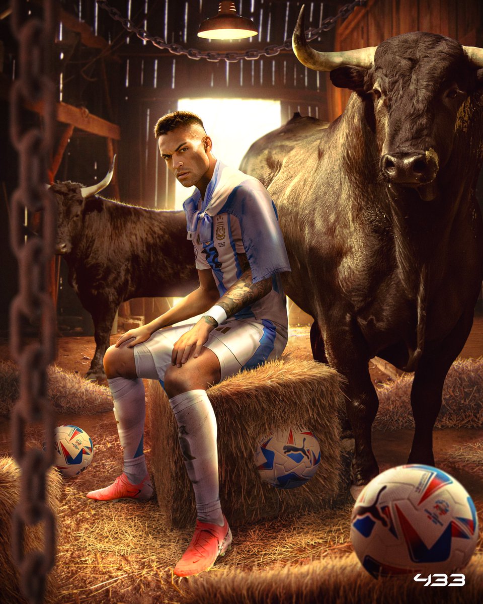 433's tweet photo. LAUTARO PUTS ARGENTINA AHEAD 🐂 https://t.co/j3ugW51YxO