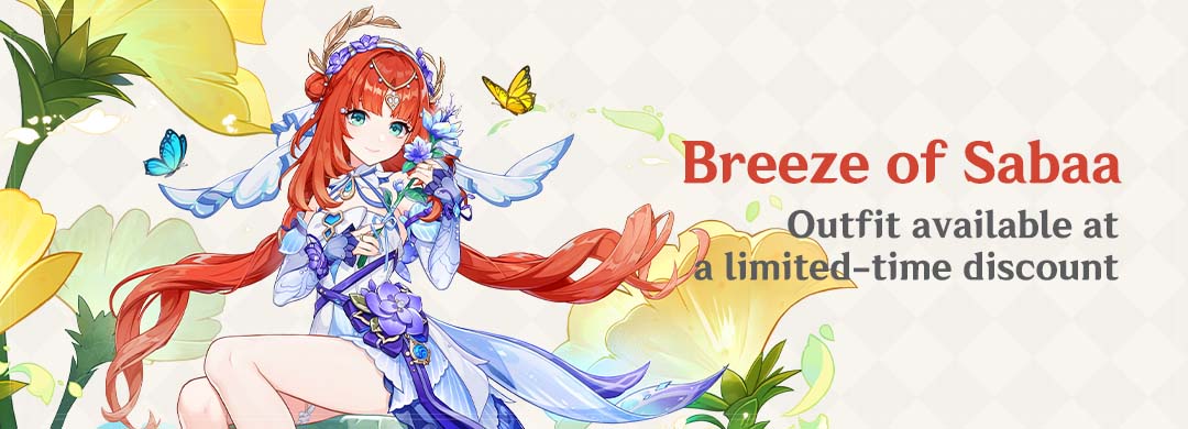 GenshinImpact's tweet photo. Nilou's Outfit "Breeze of Sabaa" Available at a Limited-Time Discount

〓Discount Period〓
After the Version 4.8 update – 2024/08/26 03:59:59

See more details here: https://t.co/bWhKEK02hL

#GenshinImpact #GenshinImpact4ꓸ8 #Nilou https://t.co/WPah3Uwp8U