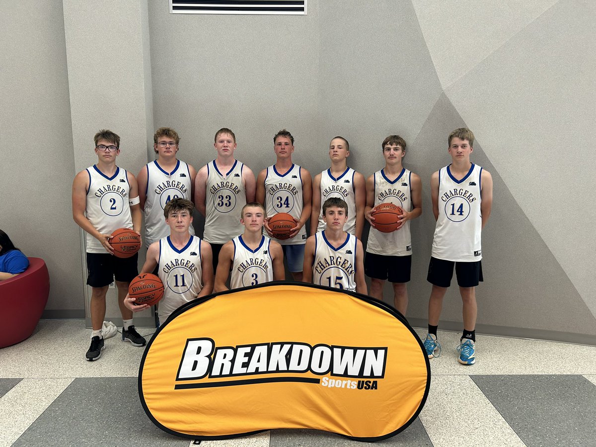 BbbChargers's tweet photo. Congratulations to these Chargers on winning their Breakdown tournament in Ada.  Really proud of their effort and resilience today! https://t.co/w26TqfadxY